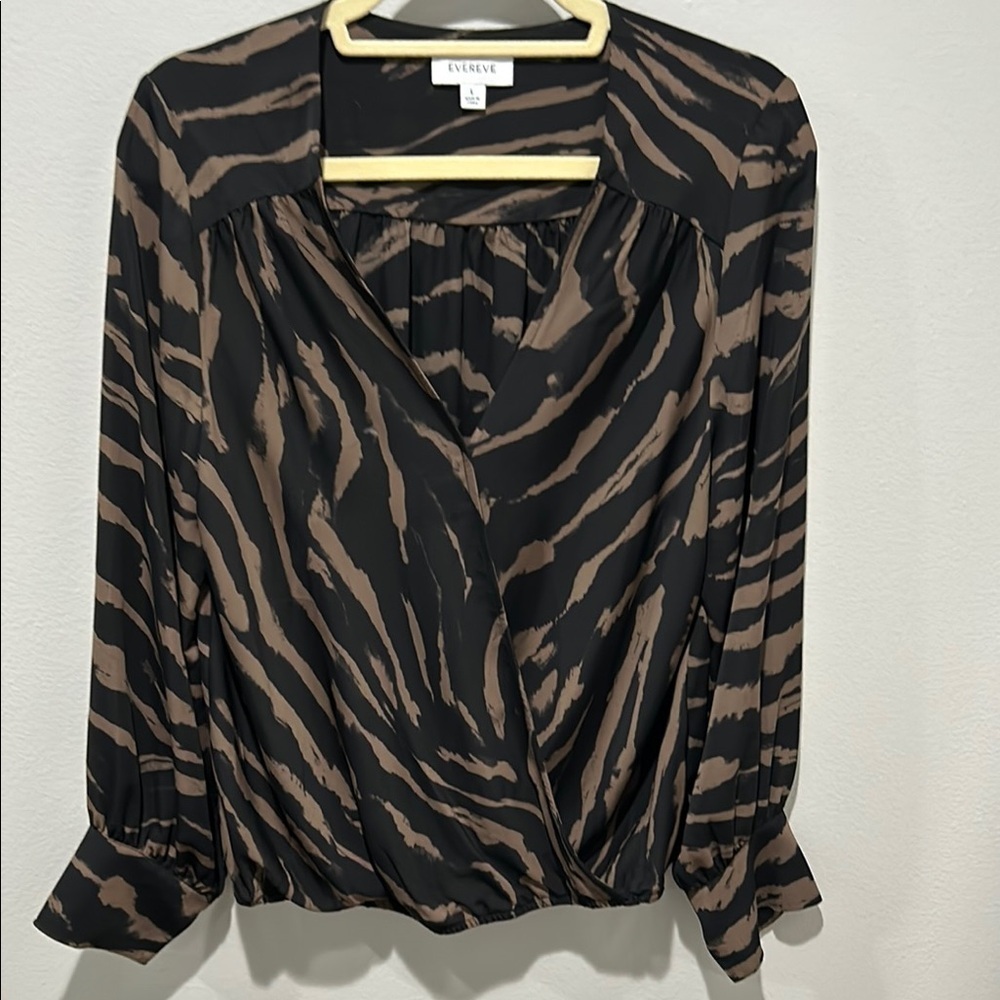 L'Agence Black and Brown Women's Top